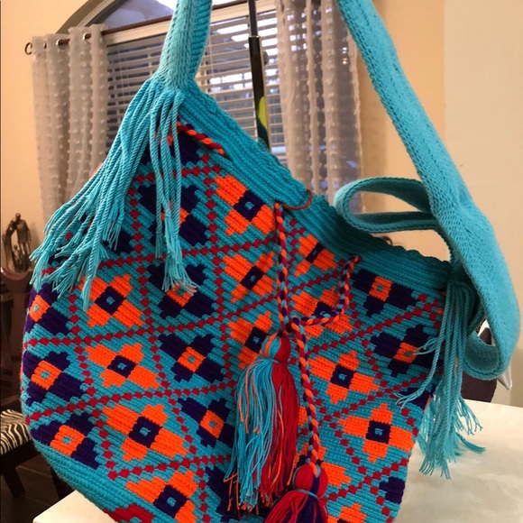 Bucket Wayu knitted bag Original Crossbody New - Picture 5 of 6